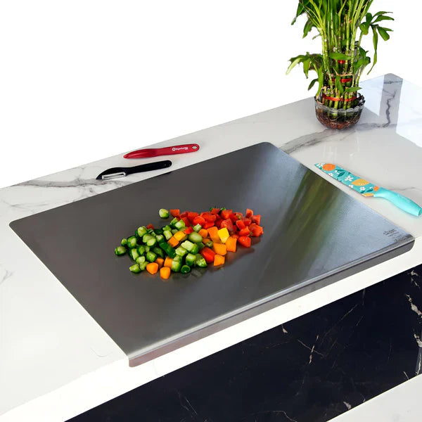 Scratch Less Stainless Steel Kitchen Chopping Board 41 x 31 Cm (Big Size)