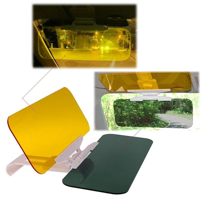 2 in 1 Car Day and Night Visor for all Cars (Large Anti-Glare Visor)