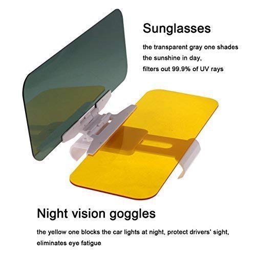 2 in 1 Car Day and Night Visor for all Cars (Large Anti-Glare Visor)