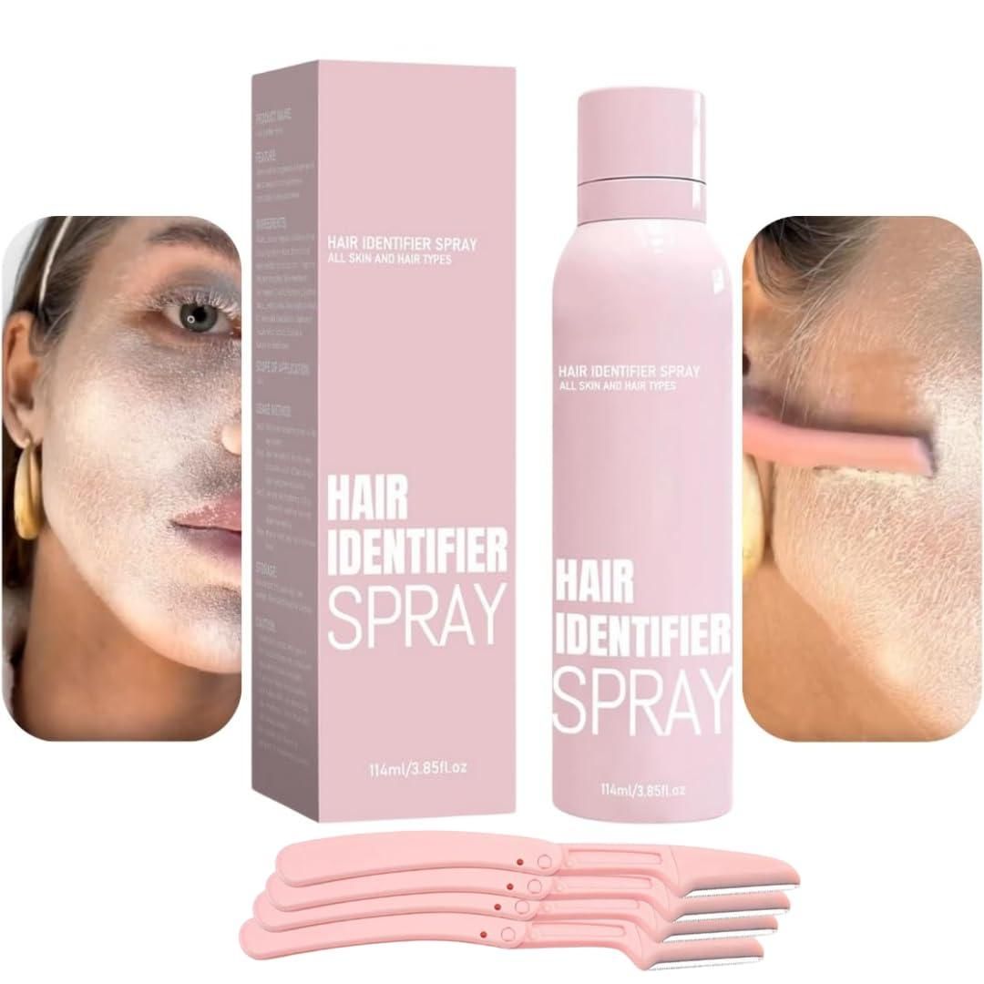 Hair Identifier Spray With 4 Pcs Razor