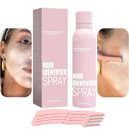 Hair Identifier Spray With 4 Pcs Razor