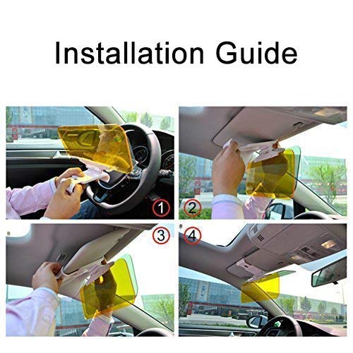 2 in 1 Car Day and Night Visor for all Cars (Large Anti-Glare Visor)